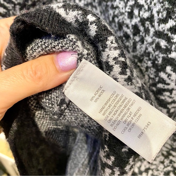 Anthropologie Cynthia Rowley wool duster length sweater changeable style - Picture 8 of 14